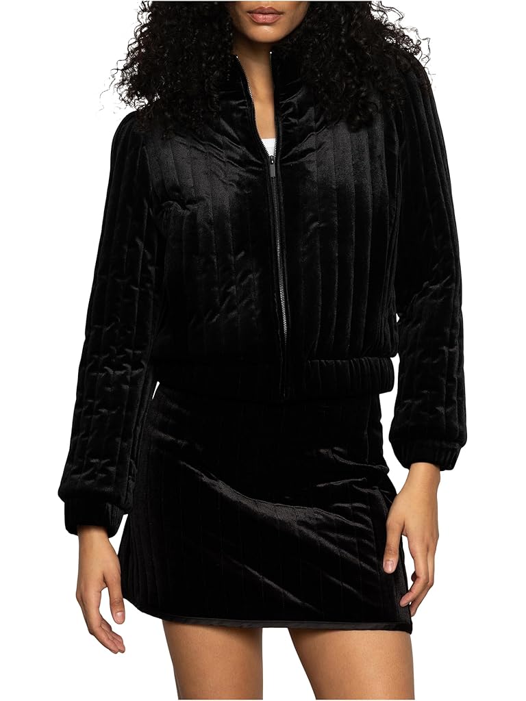 Black Sanctuary Quilted Velvet Jacket