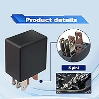 Vista 4 de 4 relés de 5 pines 12V 30A, relés de interruptor de arranque de automóvil, relé automotriz multiusos para motocicleta, camión, motor, camioneta