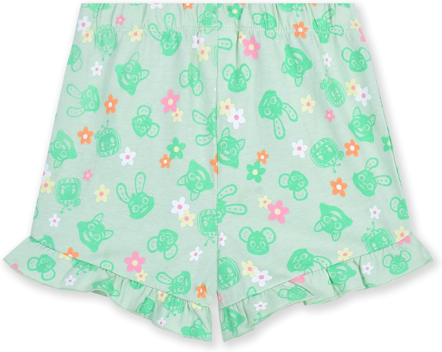 CoComelon Girls Short Sleeve T-Shirt, Tank Top, and Shorts 3 Piece Set for Toddlers - Image 5