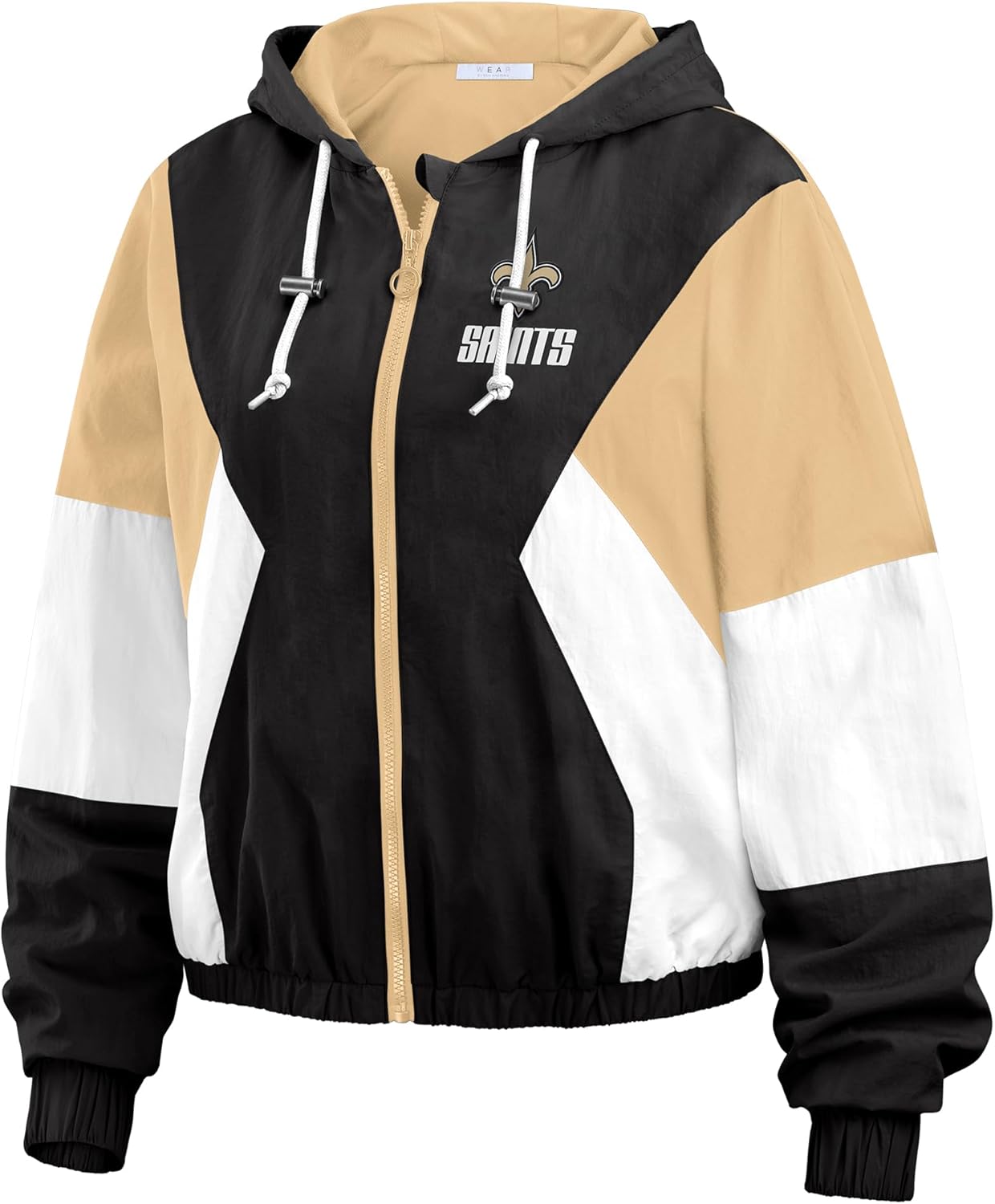 WEAR by Erin Andrews Women's NFL Color Block Full-Zip Windbreaker Jacket - Image 3