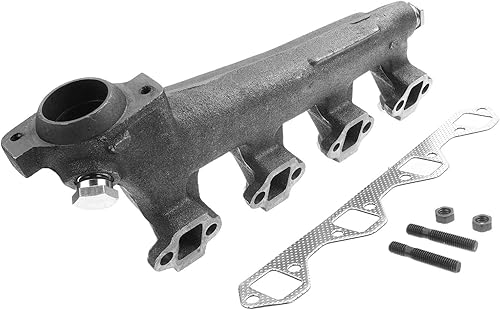 Vista 11 de A-Premium Kit colector de escape del motor del lado derecho [8Cyl 5.8L] con junta, espárragos y tuercas compatible con Ford F-150 88-96, F-250 F-350