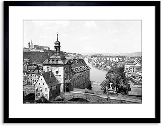 The Art Stop Vintage Photo Old City Hall Bamberg 1895 Bavaria Germany Framed Print F97X4349