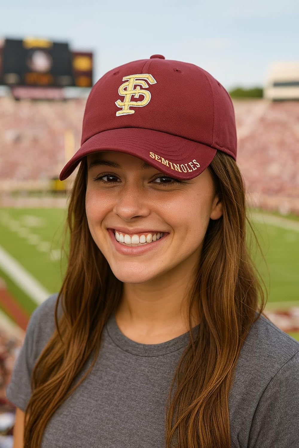 Florida State Classic Edition Hat Official Team Logo Adjustable Embroidered Cap