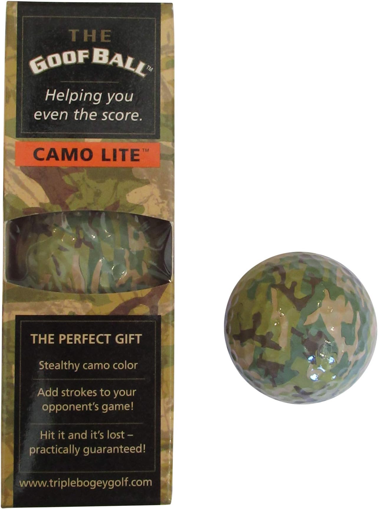 Camo Golf Ball Novelty Gag Gift 3 Pack