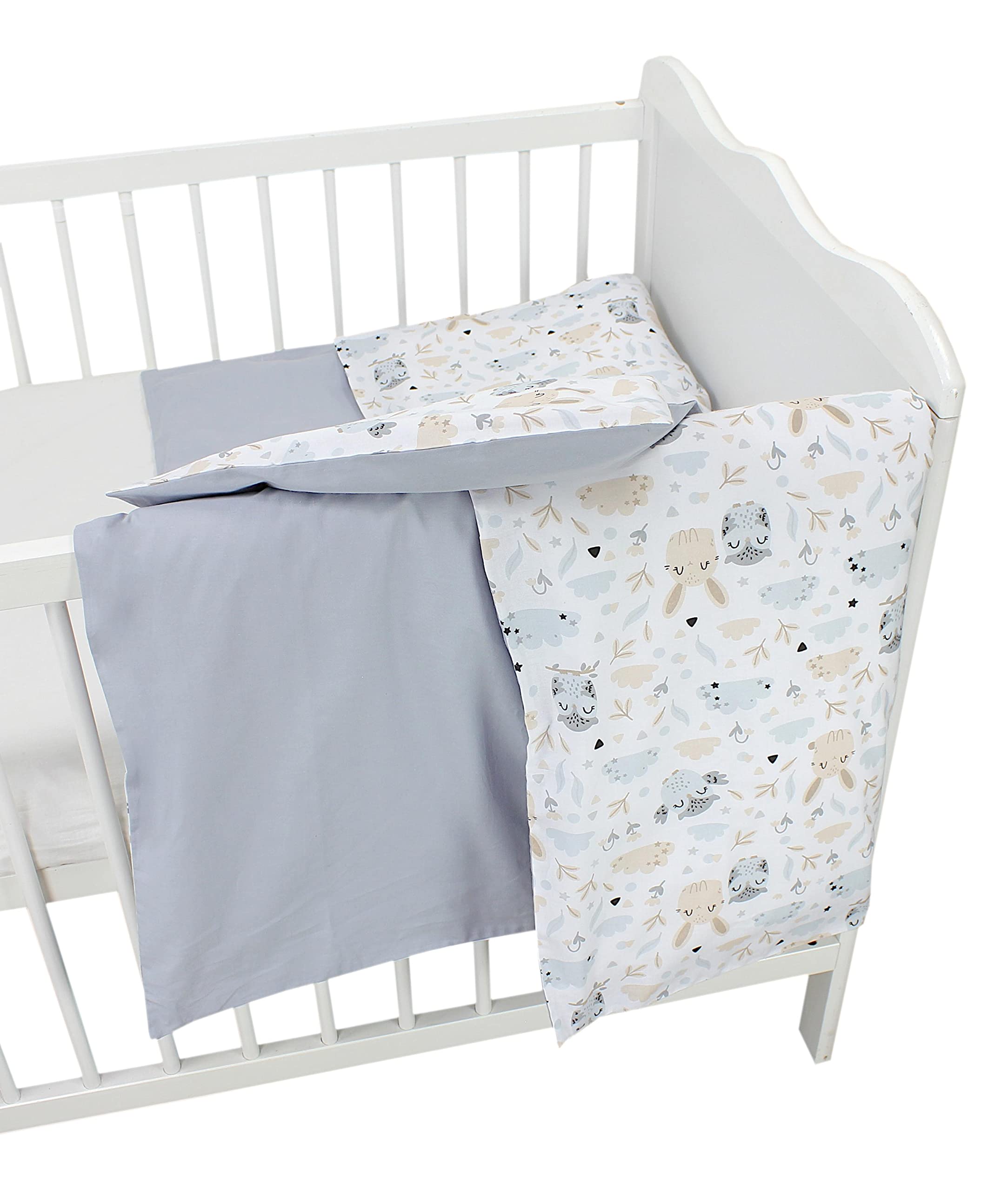 TupTam Juego de Ropa de Cama para Niños, de 2 Piezas., Conejo/Búho, 135x100 cm — view 5