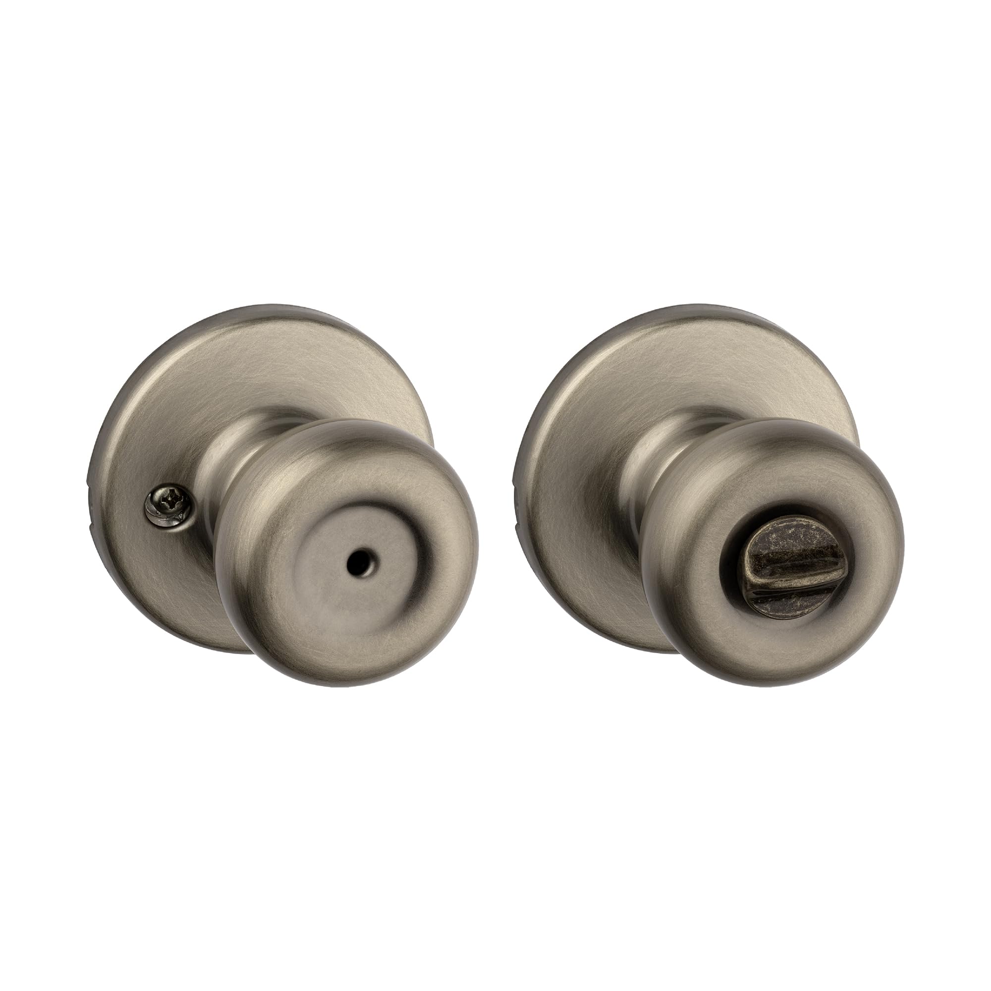 Kwikset 93001-869 Tylo Yatak ve Banyo Düğmesi Antik Pirinç