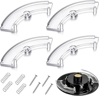 Geelin 2 Set Post Top Fitter Hardware Kit Clear Outdoor Post Top Fitter Wing Clamps Original Replacement Parts Includes 4 Clamps, 4 Screws & 4 Springs