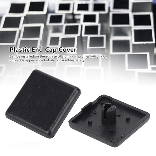 Vista 12 de 50pcs plástico ABS accesorios extremo negro para UE aluminio 2020 3030 4080 nylon Endcap (estándar de la UE 2020), otros accesorios tira de energía