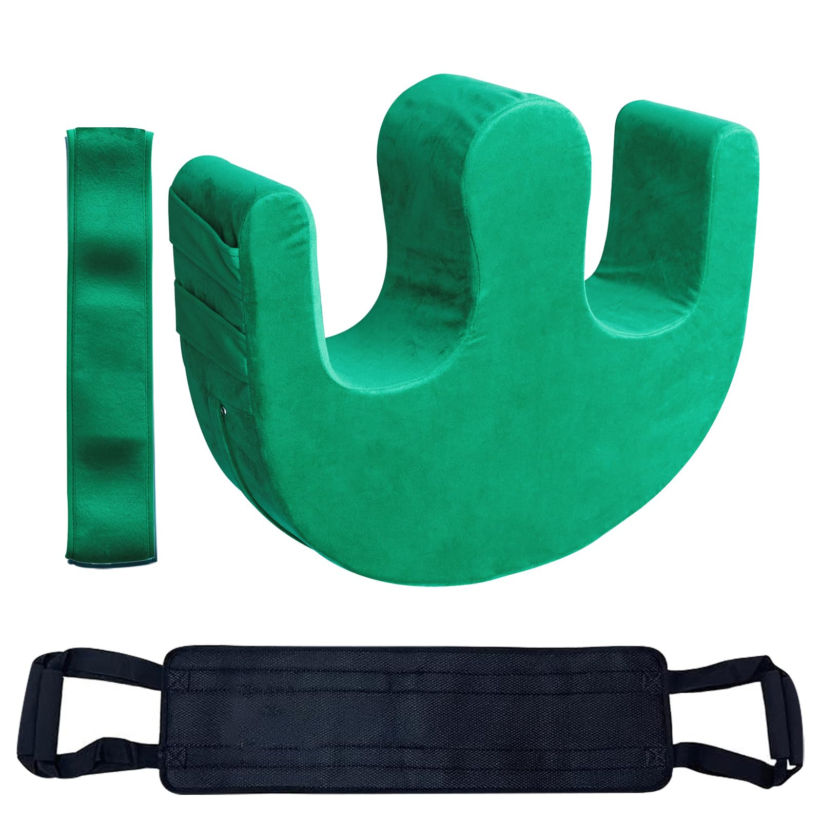 Dispositivo de giro para pacientes postrados en cama con correa de fijación y cinturón de elevación de traslado, juego de cinturón de elevación multifuncional, almohada giratoria para cama, reposo de