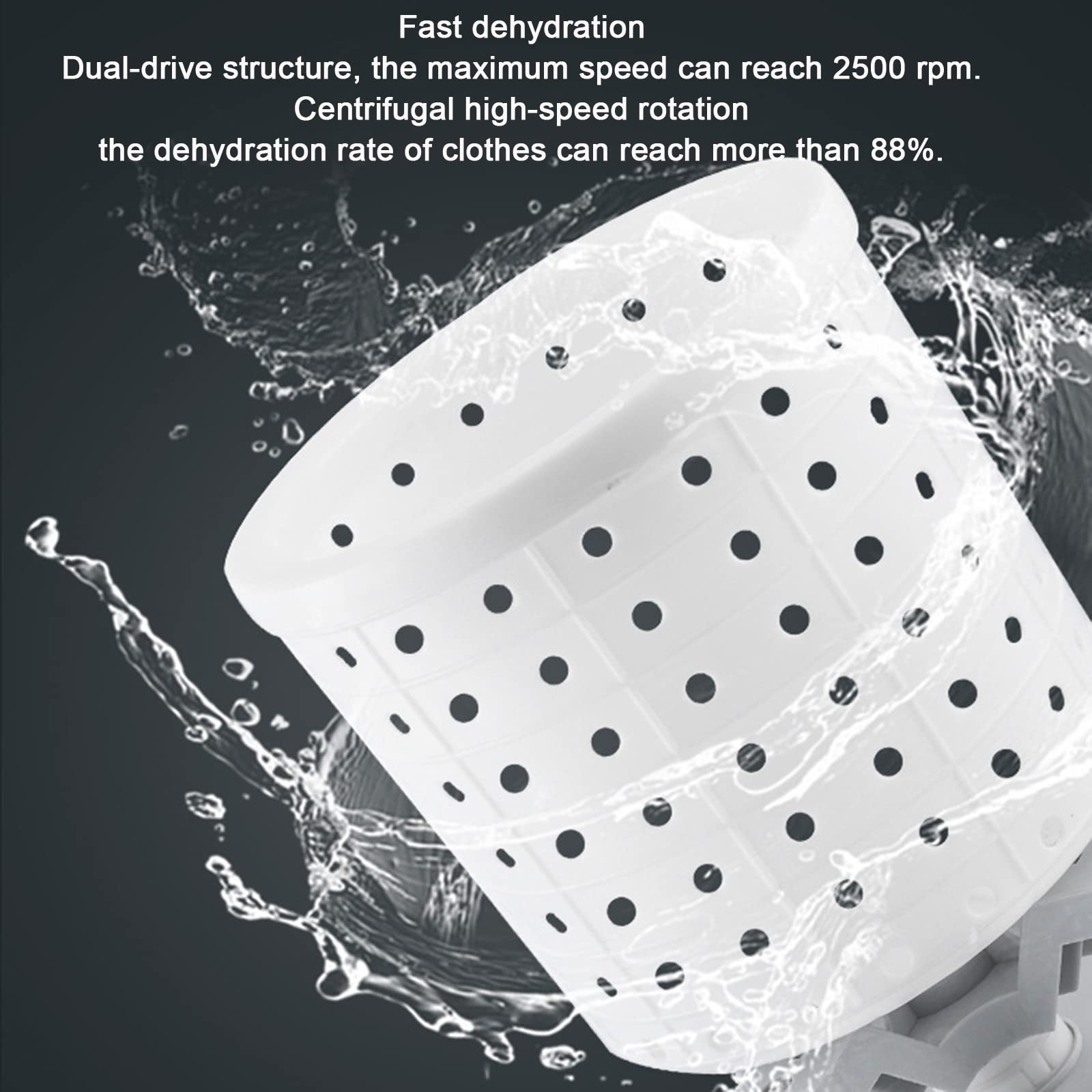 Mini essiccatore a manovella, Lavatrice Portatile a manovella ed essiccatore per Campeggio, dormitori - Mini asciugatrice Manuale Non elettrica per Appartamenti e Uso Domestico