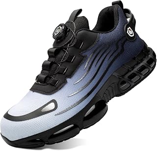 Arbeitsschuhe Sicherheitsschuhe Herren Damen Stahlkappen Anti-Smashing Leicht Sportlich Atmungsaktiv Selbsthemmend Schnellverschluss Mode Schutzschuhe 36-46 EU