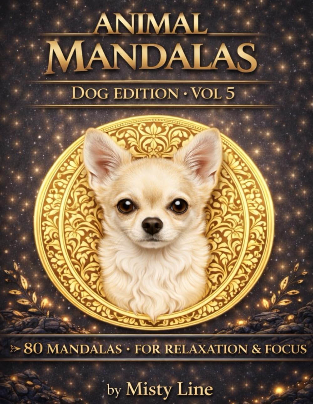 Animal Mandalas – Dogs Edition, Volume 5: 80 Abstract Dog-Inspired Mandalas for Calm, Balance & Relaxation