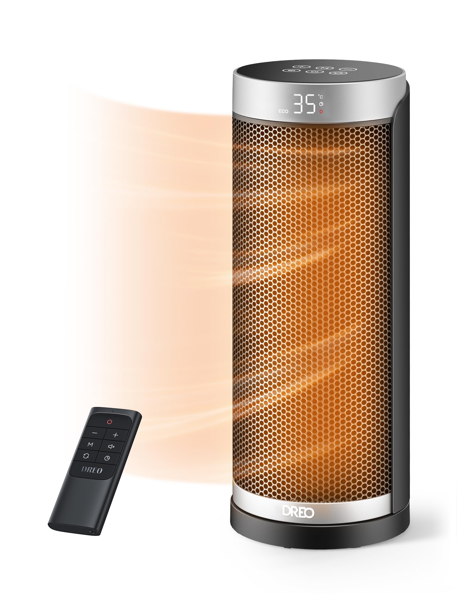 Dreo Space Heater for Indoor Use, Fast Heating Ceramic Electric Heater with Thermosta, Overheating & Tip-Over Protection, 1-12H Timer, 70° Oscillating Portable Heater for Office Bedroom