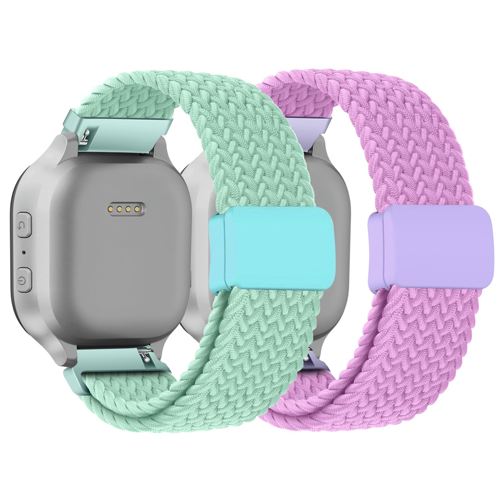 SimpleThings Braided Band Compatible with Gabb Watch 3 2 1, Solo Loop Stretchy Watch Bands with Adjustable Easy Buckle