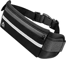 Pochete Corrida Fitness Slim Linha Premium Impermeável Porta Celular e Documento, Academia, Bike, Caminhada, Trilha, Acampamento – Antifurto Masculina e Feminina