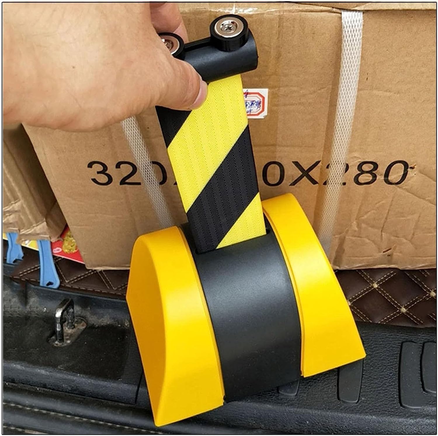 Magnetic Attraction Retractable Belt Barrier,6.6/9.8/16.4FT Optional,Magnetic Queuing Safety Tape Cordon with mounting Accessories,for Crowd Control(A,5M/16.4FT)