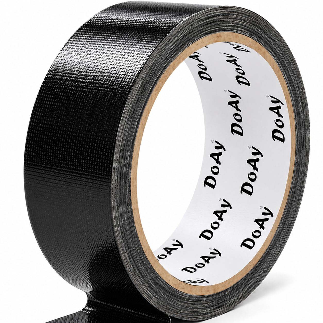 Black Duct Tape - Heavy Duty Waterproof Tape 1.88 Inch Wide - Strong Adhesive, Extra Thickness, Tear by Hand - Great for Indoor & Outdoor Use, Moving Boxes, Repairs - 45 Ft
