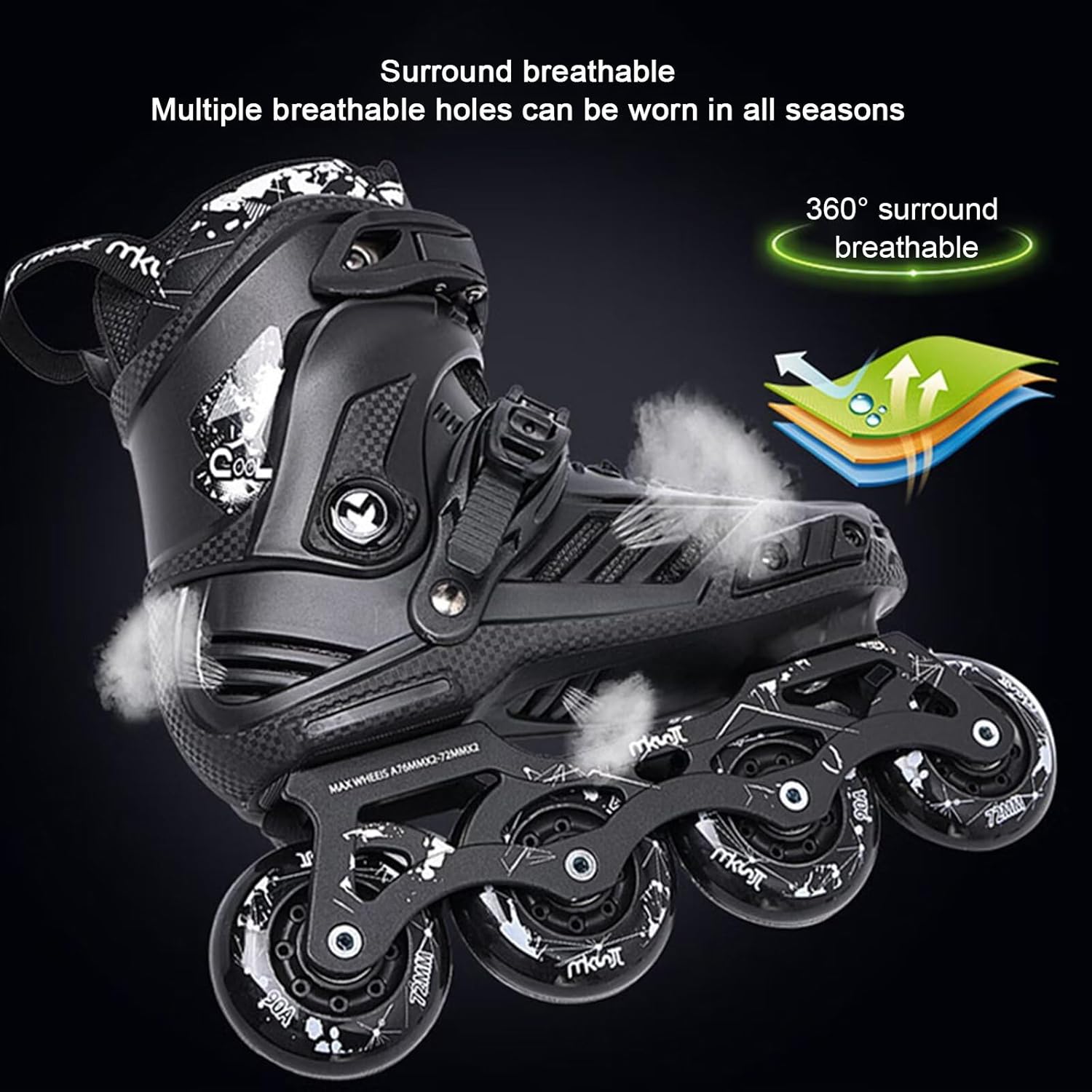 Roller Skates Outdoor Adult Professional Inline Skates Comfortable Freestyle Racing Skates for Women and Men Professional Training
