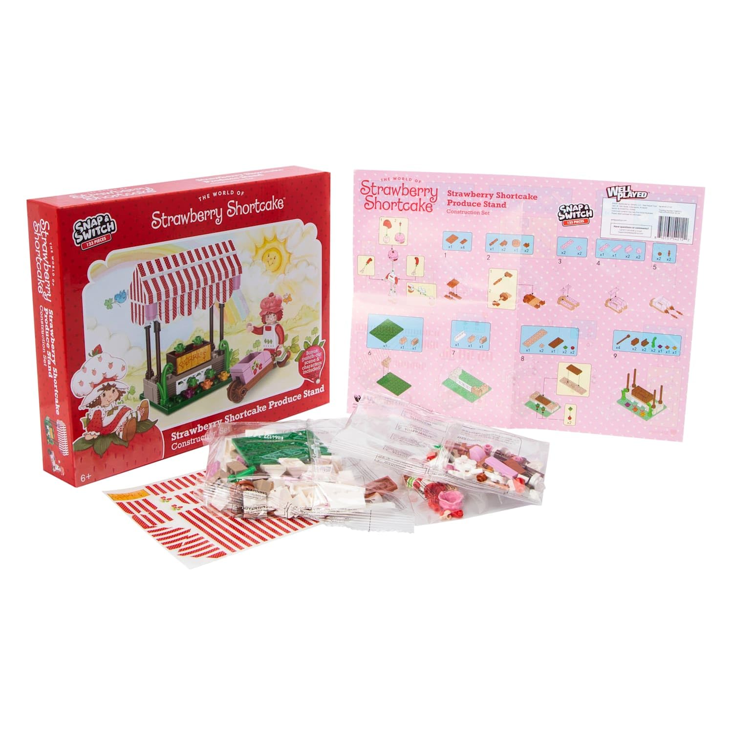 Amazon.com: Snap & Switch Strawberry Shortcake Produce Stand Set