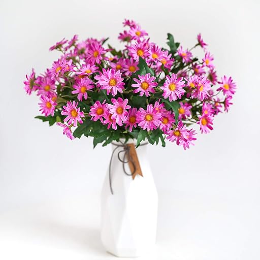UMI Essentials Artificial Daisies Red Set of 2 Bouquets