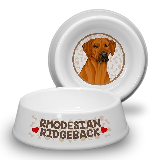 Rhodesian Ridgeback - Cuenco para perros ABS de 21 cm de diámetro, antideslizante, bebedero, cuenco de agua…