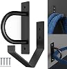 Battle Rope Wall Anchor Kit, Heavy Duty Steel Wall Anchor with Training Rope Organiser, Fitness Rope Wall Mount, Black