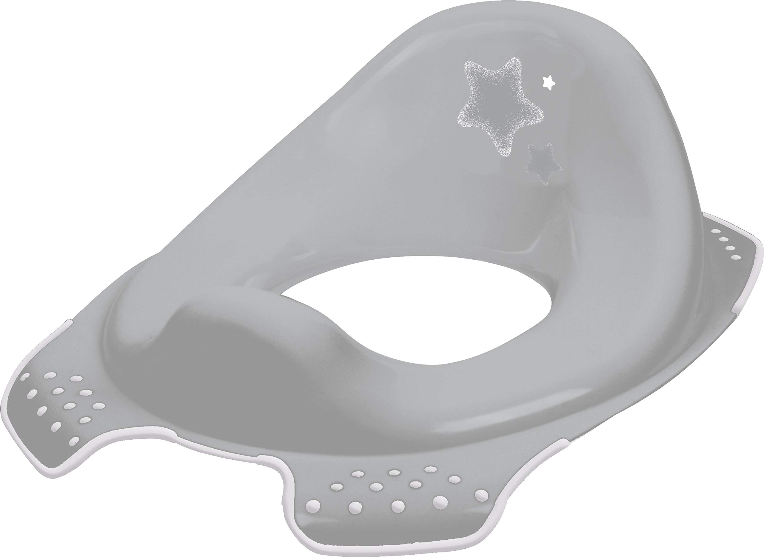 Babycurls Little Journey Toilet Training Kids Non Slip Loo Seat Unisex Grey for Safe Toddler Potty Training in The Bathroom and Home