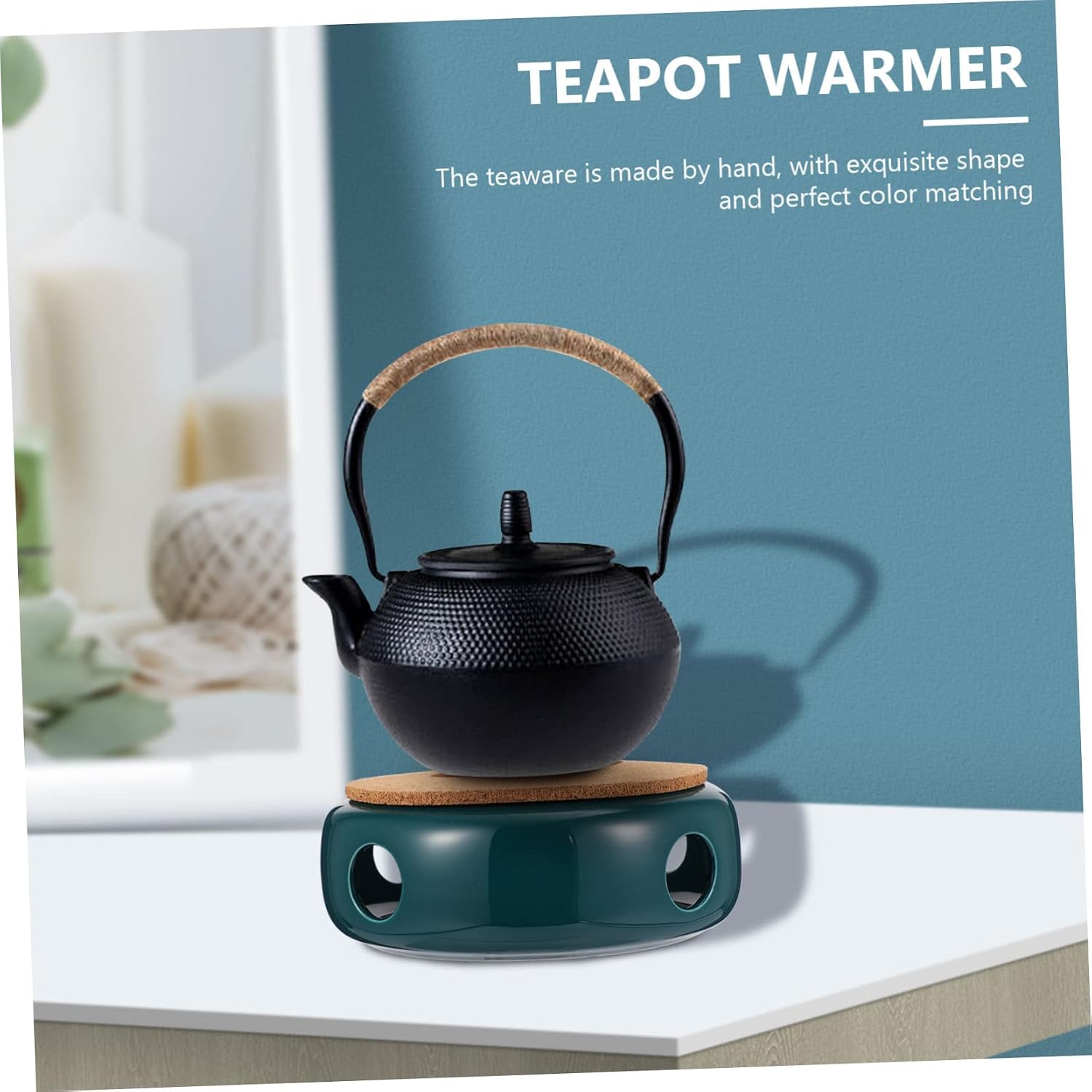 Garneck 1pc Teapot Heater Ceramic Tea Warmer Tea Warmer Preservation Non-Slip Beautiful Design