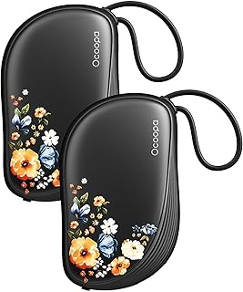 OCOOPA Hand Warmers Rechargeable 2 Pack, Ultra Slim Electric Hand Warmers, Portable Pocket Heater, Comb-Inspired, Fits in Gloves,UL Certified, Winter Essentials,UT5 Sway
