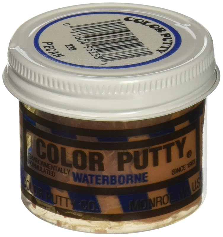 Massa para madeira à base de água Color Putty 238 Pecan, pronta para uso, frasco de 104 g
