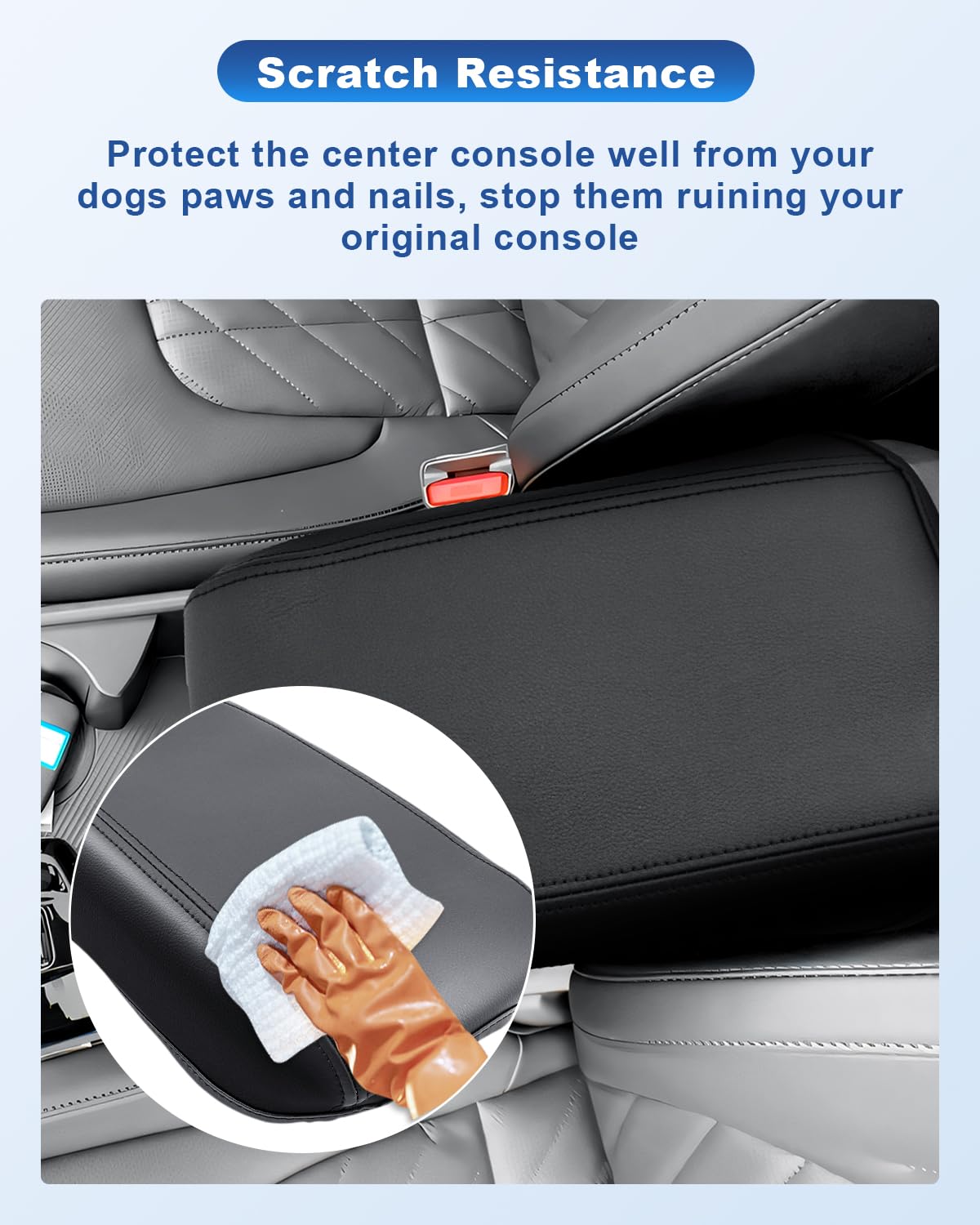 CDEFG Compatible avec Kia Sportage NQ5 2022-2024 2025 Housse de Protection pour Accoudoirs Voiture Console Centrale Accoudoir Couverture Couvercle de boîte d'accoudoir Sportage NQ5 Accessoire