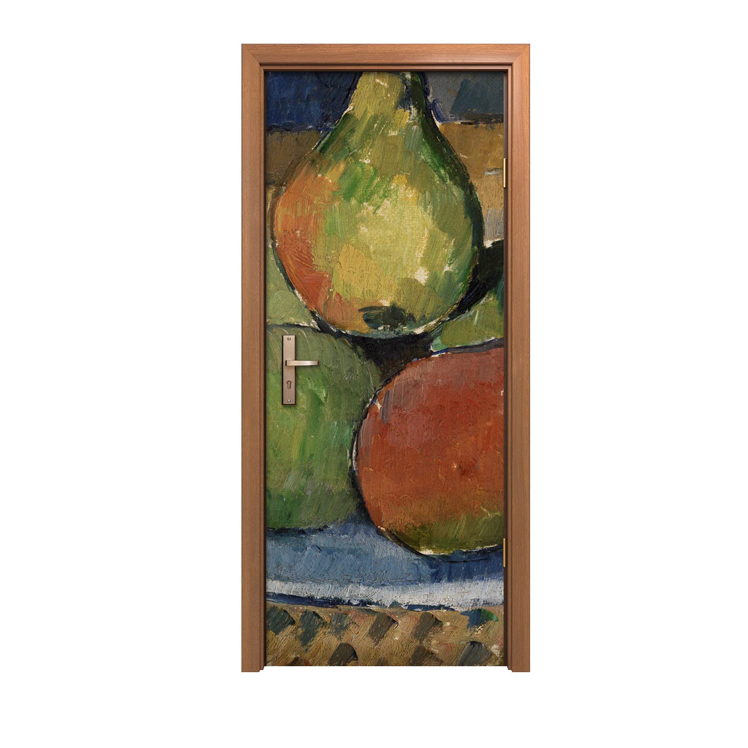 Autocollant de porte lavable et repositionnable Coloray 90x200cm fruits
