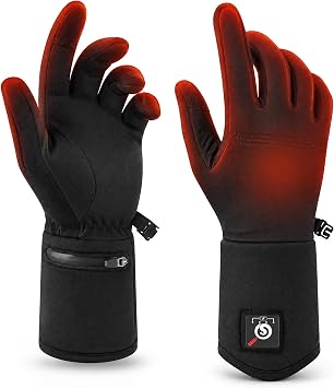 DAY WOLF Heated Glove Liners for Men & Women, Rechargeable 7.4V Hand Warmer