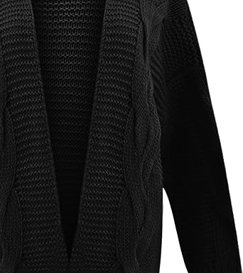Oversized Cardigans for Women Cable Knit Lantern Long Sleeve Cardigan Outwear Chunky Textured Sweaters Outfits