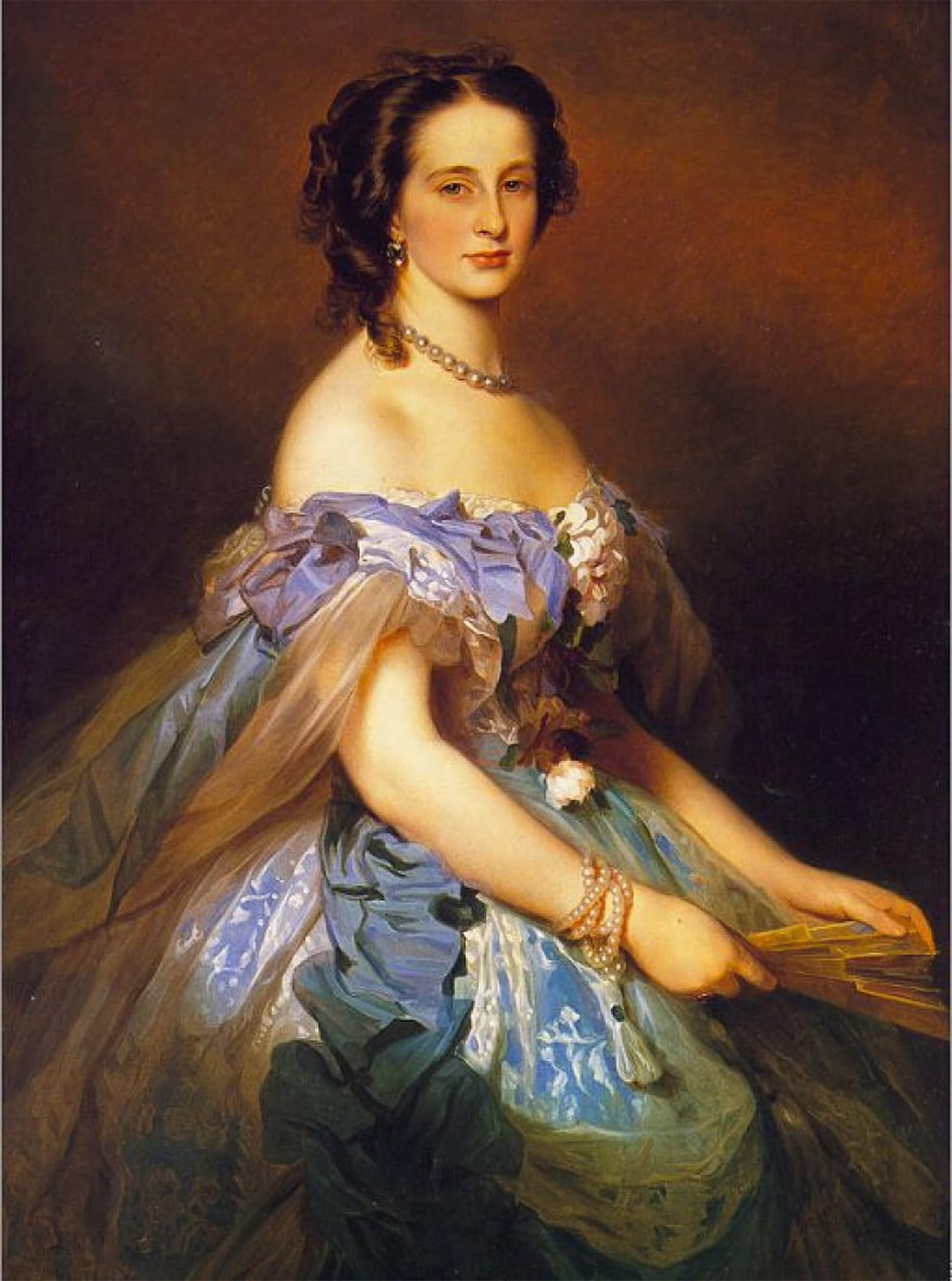 POSTERIIk Vintage Print Pop Art Landscape Artwork Grand Duchess Alexandra Iosifovna by Xaver Winterhalter Art Prints for Office Home Decor 60x90cm