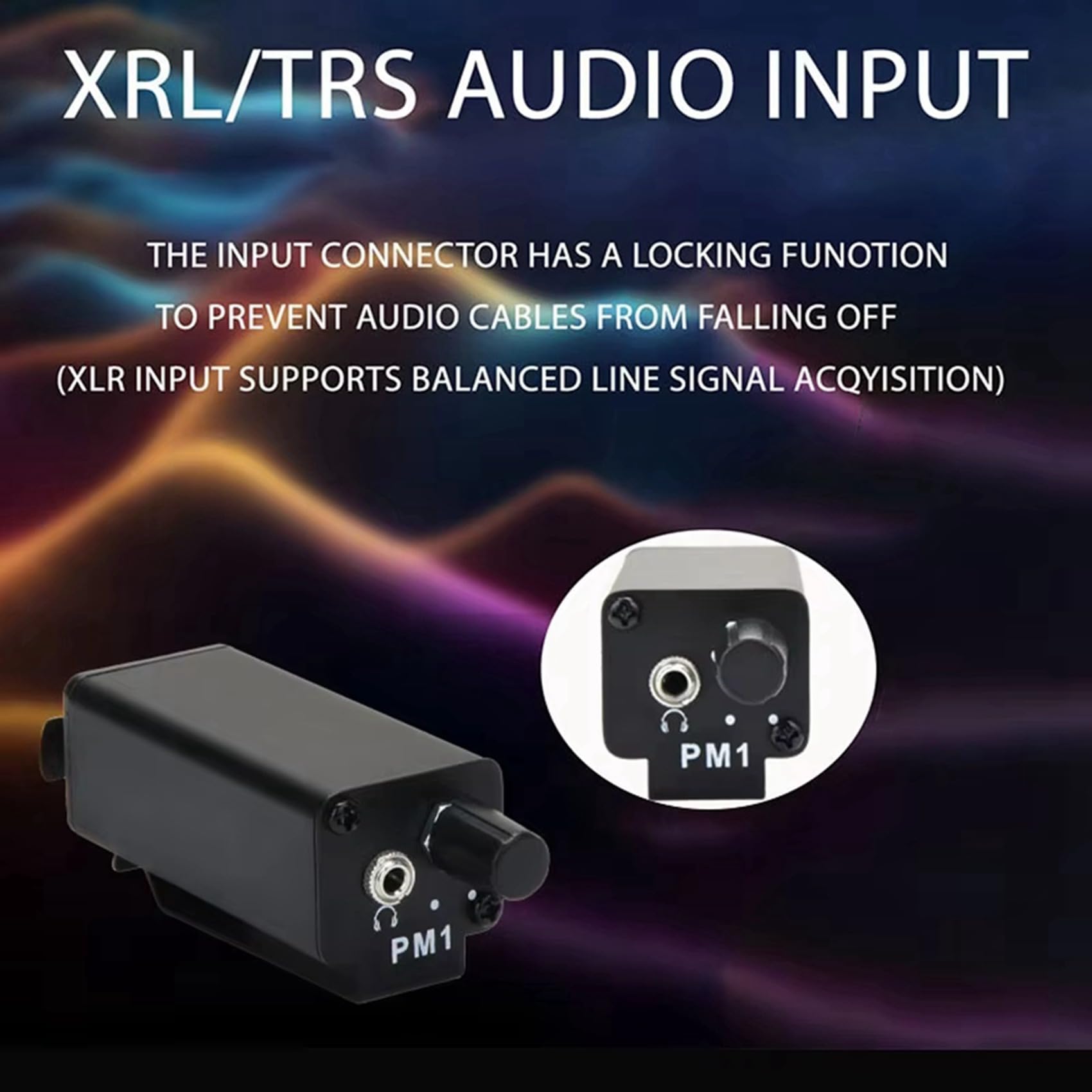 6X Mini Amplificatore per Cuffie XLR Professionale in-Ear Stereo Personale PM1 Amplificatore per Cuffie HiFi Portatile