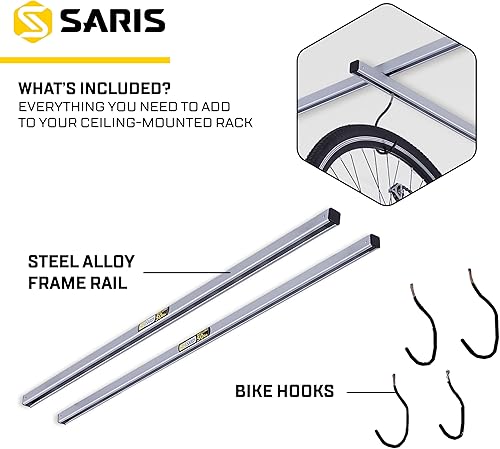 Miniatura 4 de Saris Ciclo Glide Home - Estacionamiento de bicicleta, soporte de techo y kit complementario