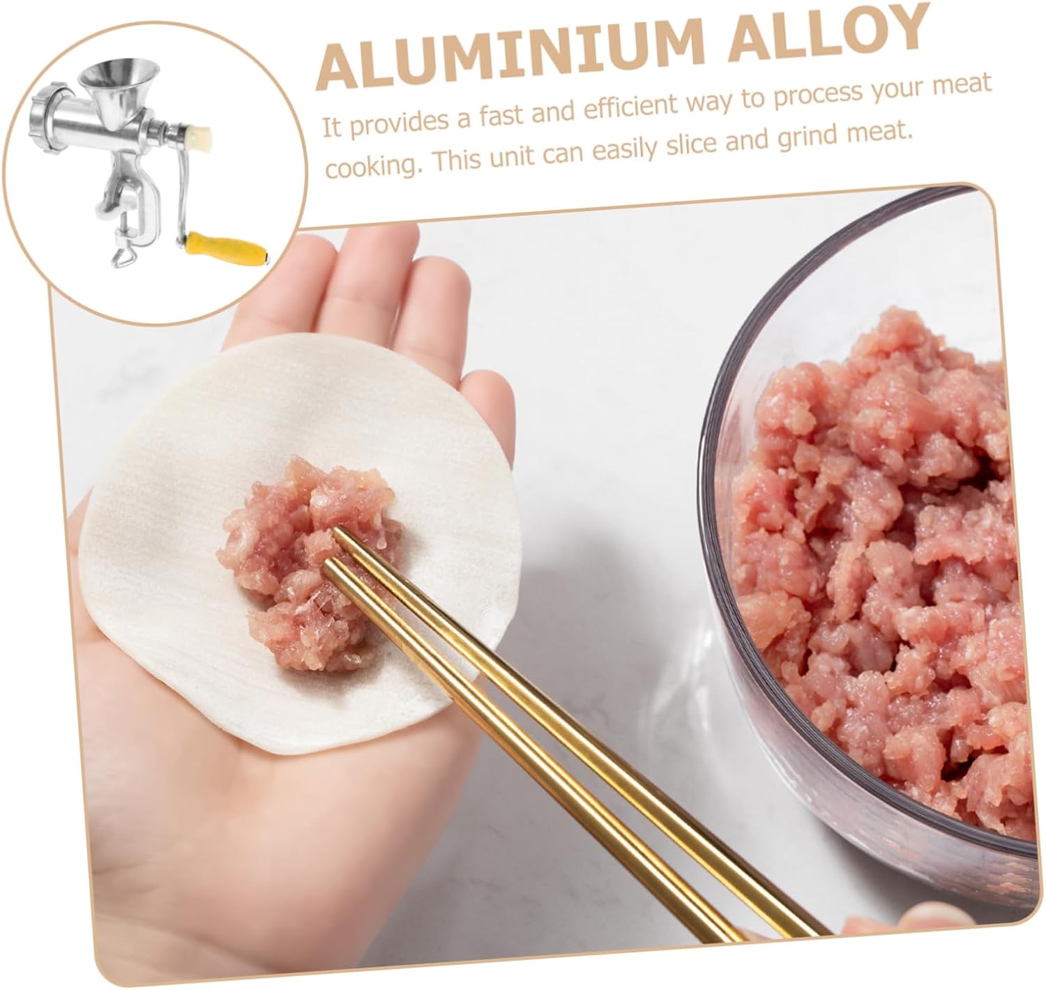 LIFKOME Manual Meat Mincer Sausage Filler Meat Grinder Multifunctional Kitchen Tool