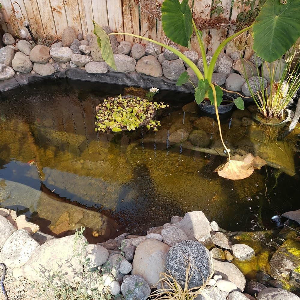 Pond Liner Flexible Fish Pond Membrane HDPE Garden Pond Lining 1×5ft 2×8ft 5×5ft 10×15ft Heavy Duty Pool Liner for Outdoor Fountains Streams Waterfall Landscaping(Size:3x20ft)