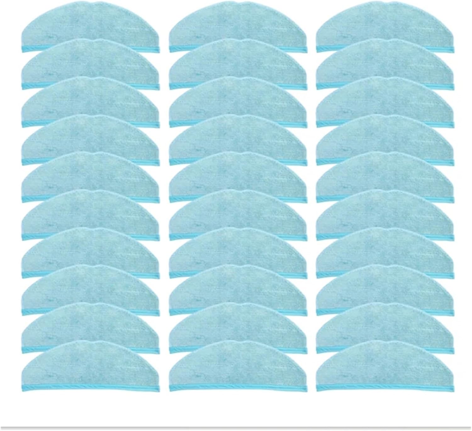 30 Pcs Mop Cloth Pads,Compatible for Conga, 8090 Ultra / 9090 Robot Vacuum Cleaner Rag Microfiber Cleaner Rags Vacuum Cleaner Parts