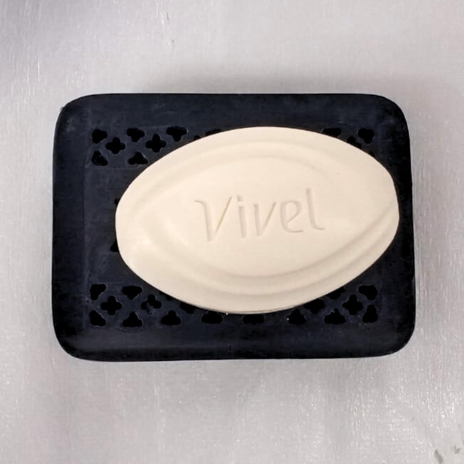 Hand Carved Soapstone Soap Dish – Polished Marble Finish | Decorative Soap Tray Holder for Bathroom Décor | Handmade Soap Case | Elegant Natural Stone Bath Accessory