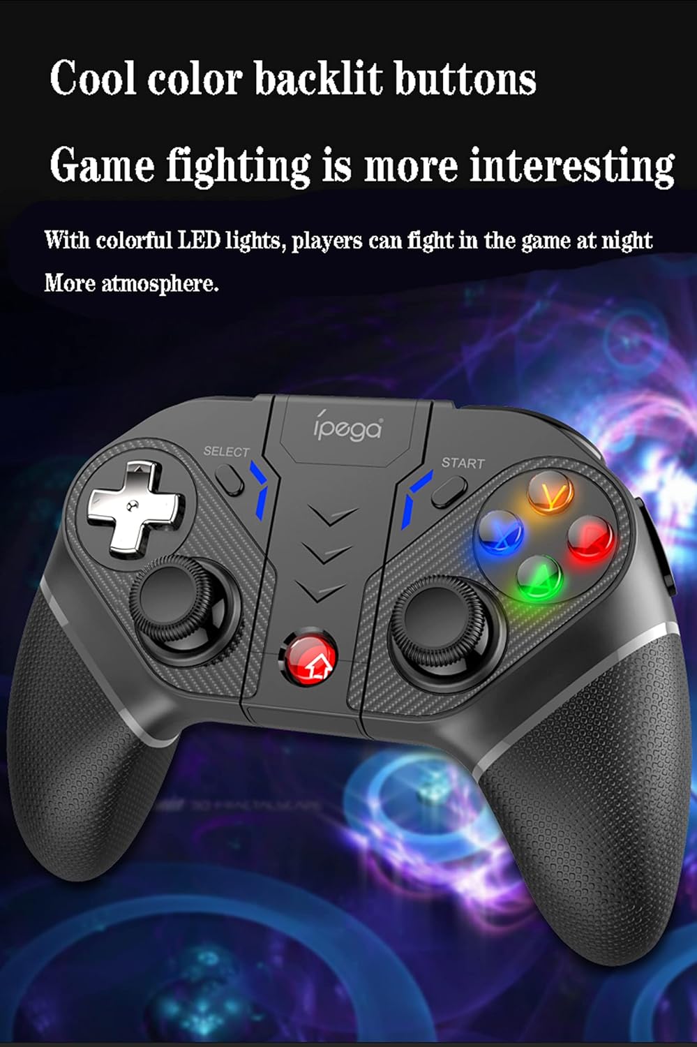 Detailed diagram of ipega PG-9028 gamepad buttons and their labels