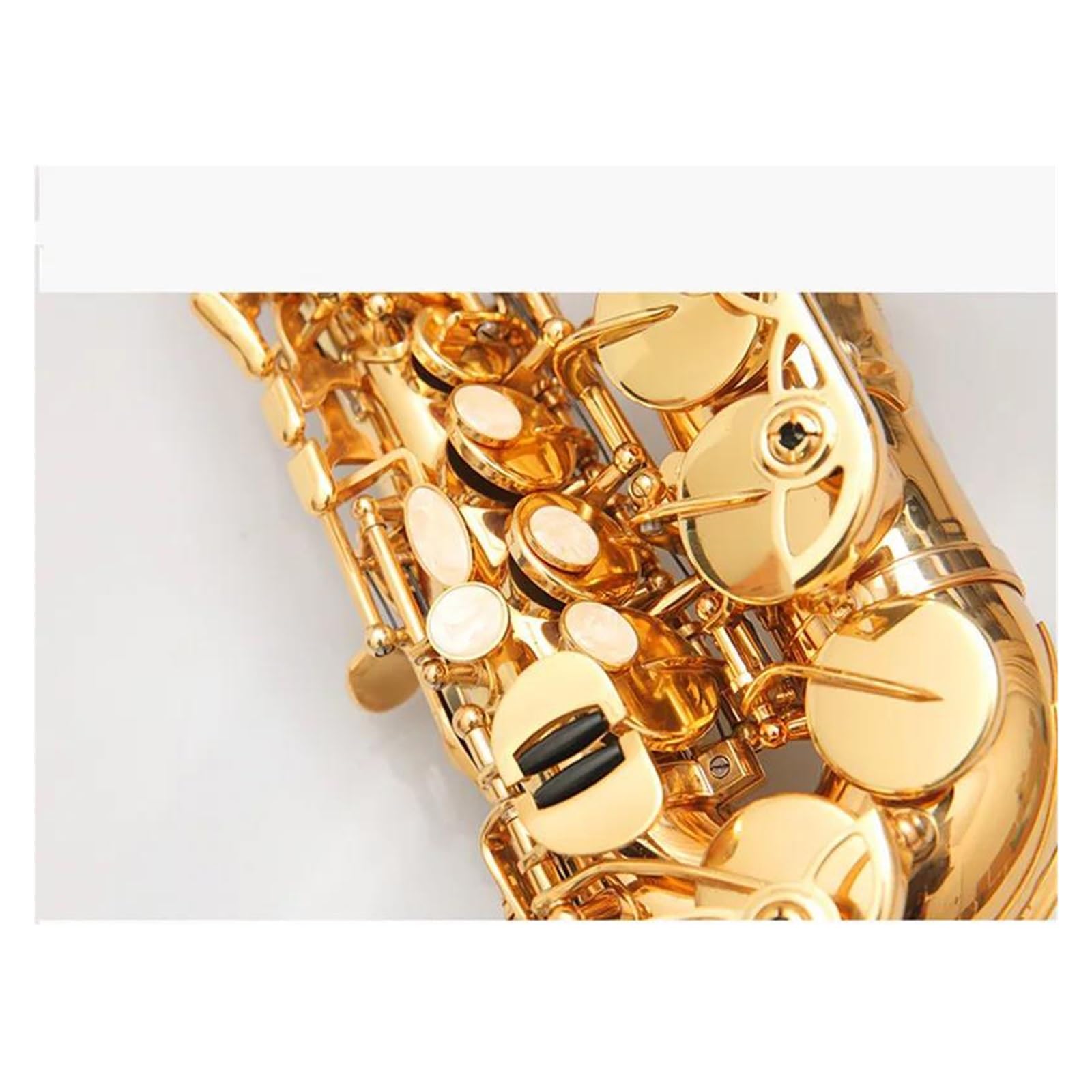 sassofono Sassofono Soprano Curvo BB Sax Soprano Di Strumento Musicale Con Custodia