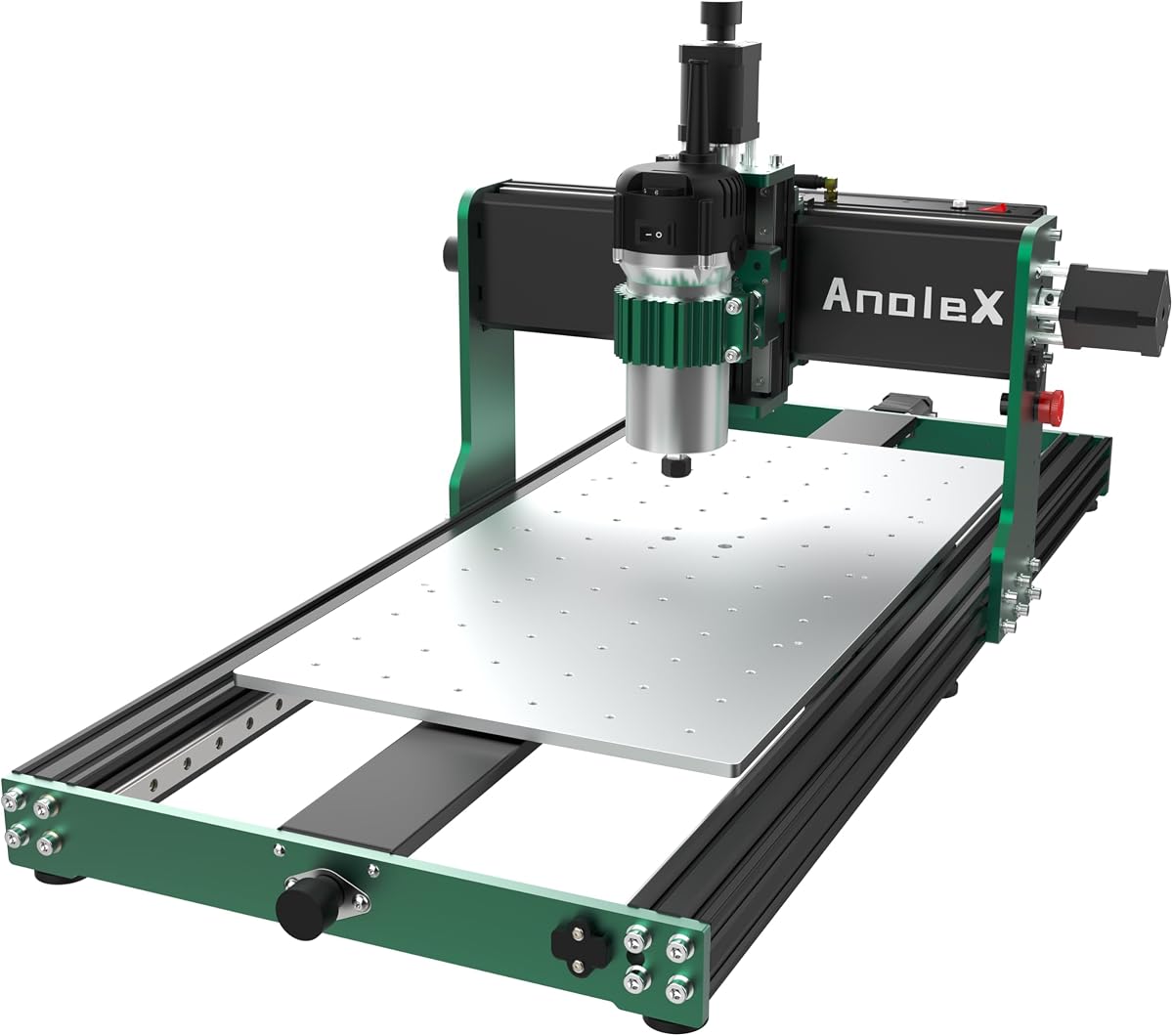 CNC Router Machine 3060-Evo Max, All-Metal XYZ Axis Dual Steel Linear Guides with 800W Trimmer Router, ideal for Cutting Aluminum, Brass, Stainless steel, Wood, Acrylic, MDF, Plastics