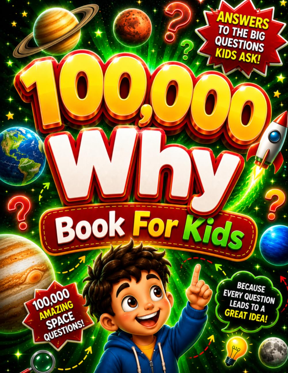 100,000 Why Book for Kids: Simple Answers to Curious Questions About Space