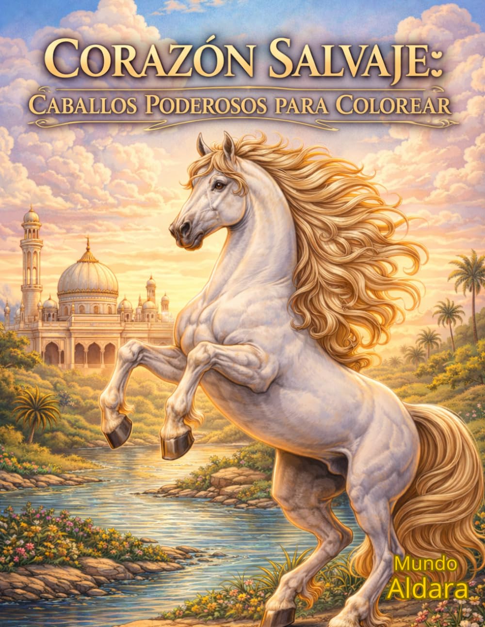 Corazón Salvaje: Caballos Poderosos para Colorear: Caballos realistas para colorear con trazos definidos – Razas del mundo, escenas poderosas y ... de los caballos (Colorea Mundo Aldara)