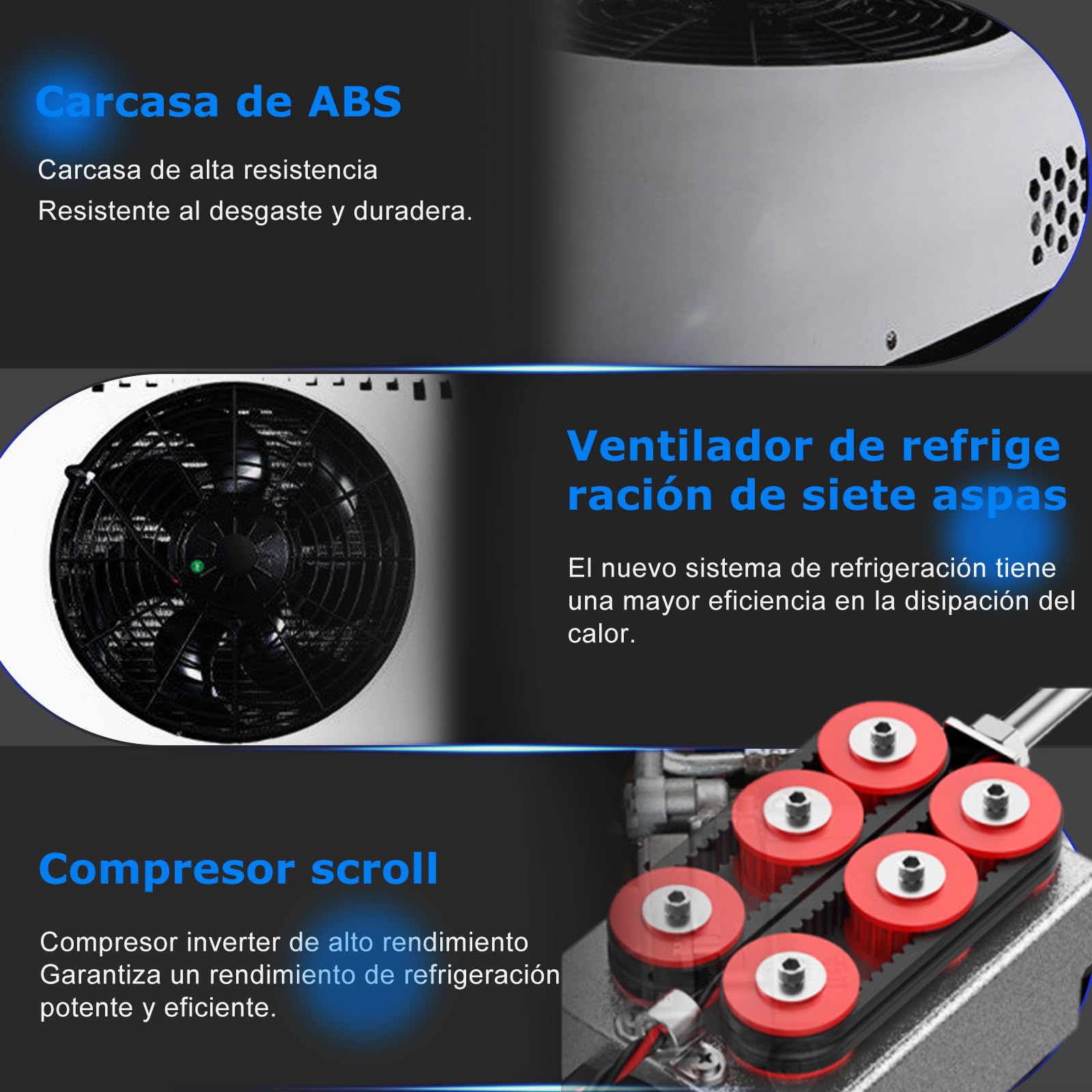 aire acondicionado caravana, Ar condicionado 24v autocaravana, autobuses autobuses camiones, minivans, estacionamiento, furgonetas Rojo-24V