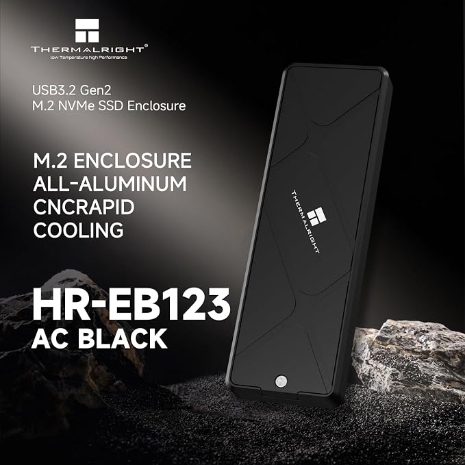Caja externa Thermalright HR-EB123 C para M.2 SSD negro miniatura 2