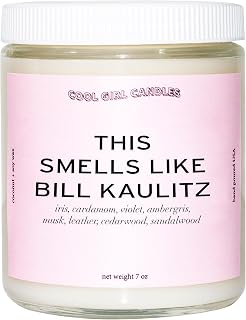 Cool Girl Candles | This Smells Like Bill Kaulitz Candle | l Bill Kaulitz Merch Prayer Candle Gift for Her Tokio Hotel Fan 40+ Hours Burn time Iris, Leather, Cedar, Sandalwood Scented
