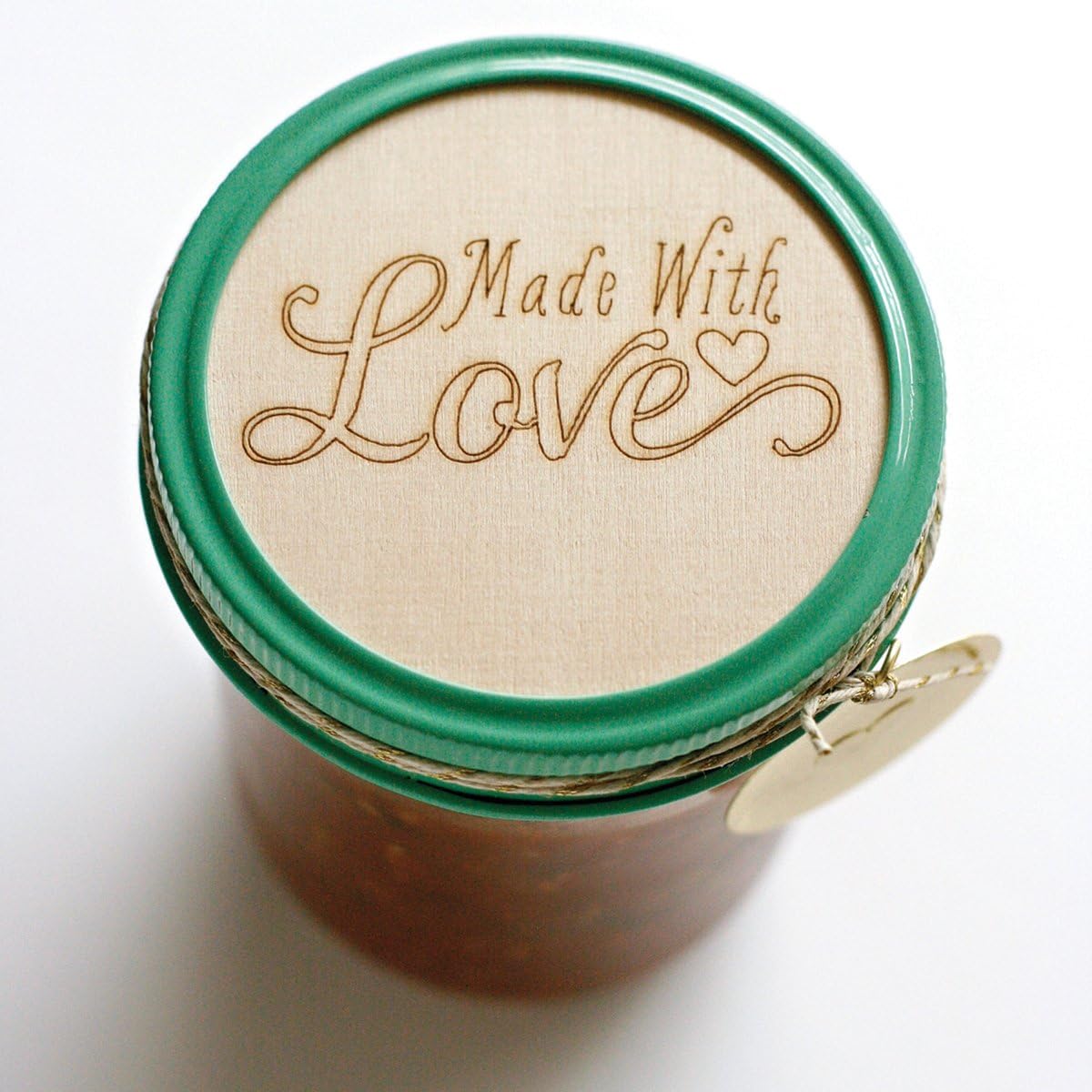 Cosmo Cricket Show Toppers Jar Lid Set, Burned Wood, 3-Pack